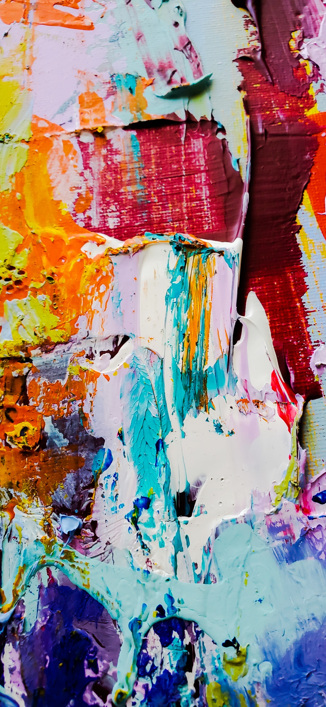 Обои абстрактное искусство любовь, абстрактное искусство, живопись, арт, масляная живопись в разрешении 1242x2688