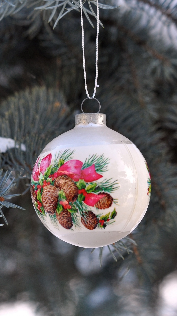 Обои рождественский орнамент, Рождественские украшения, Рождественский день, ветвь, дерево в разрешении 720x1280