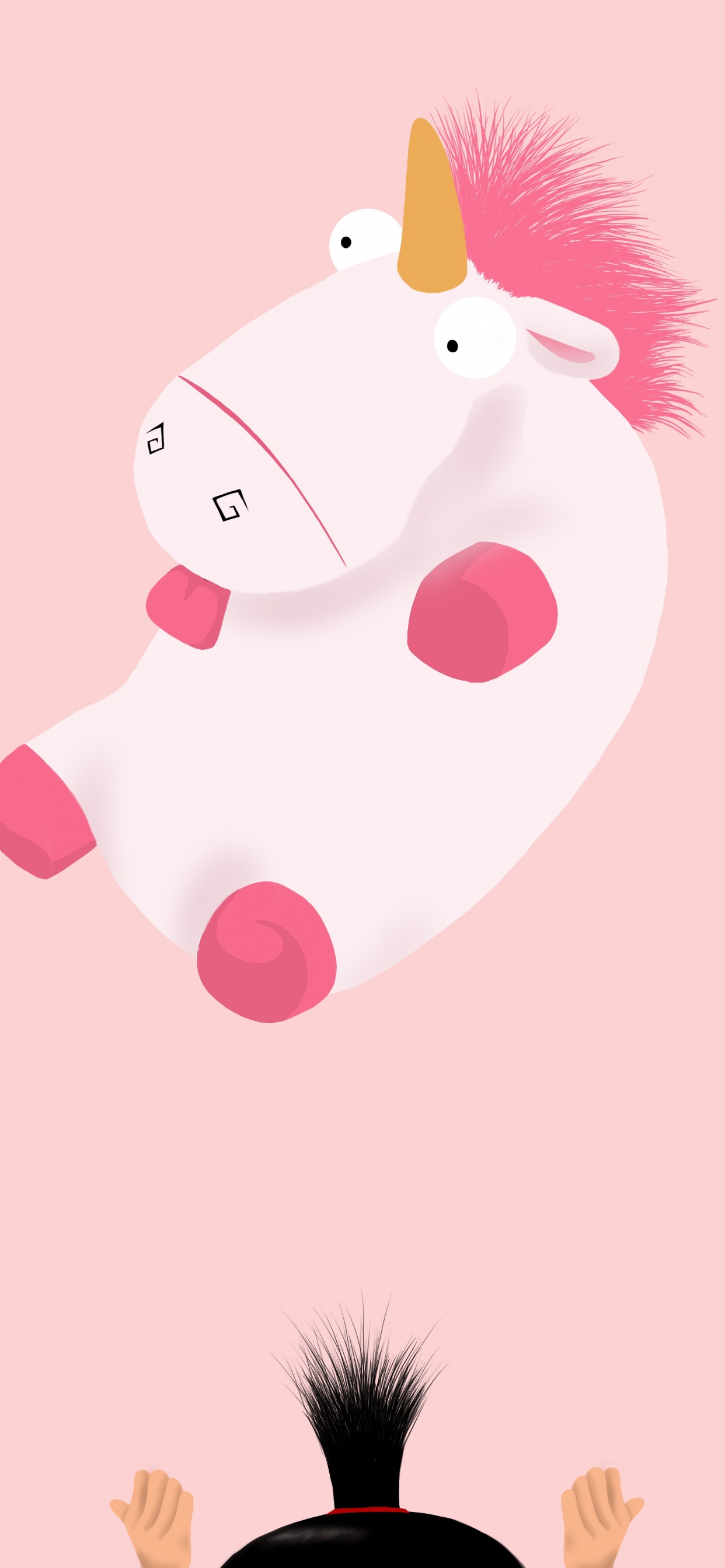 Обои Агнес, Гадкий Я, рисование, единорог, мультфильм в разрешении 1242x2688