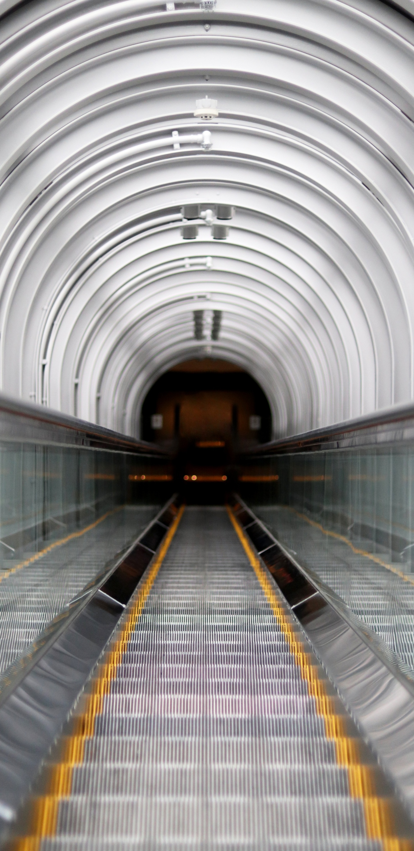 Обои туннель, инфраструктура, линия, архитектура, здание в разрешении 1440x2960