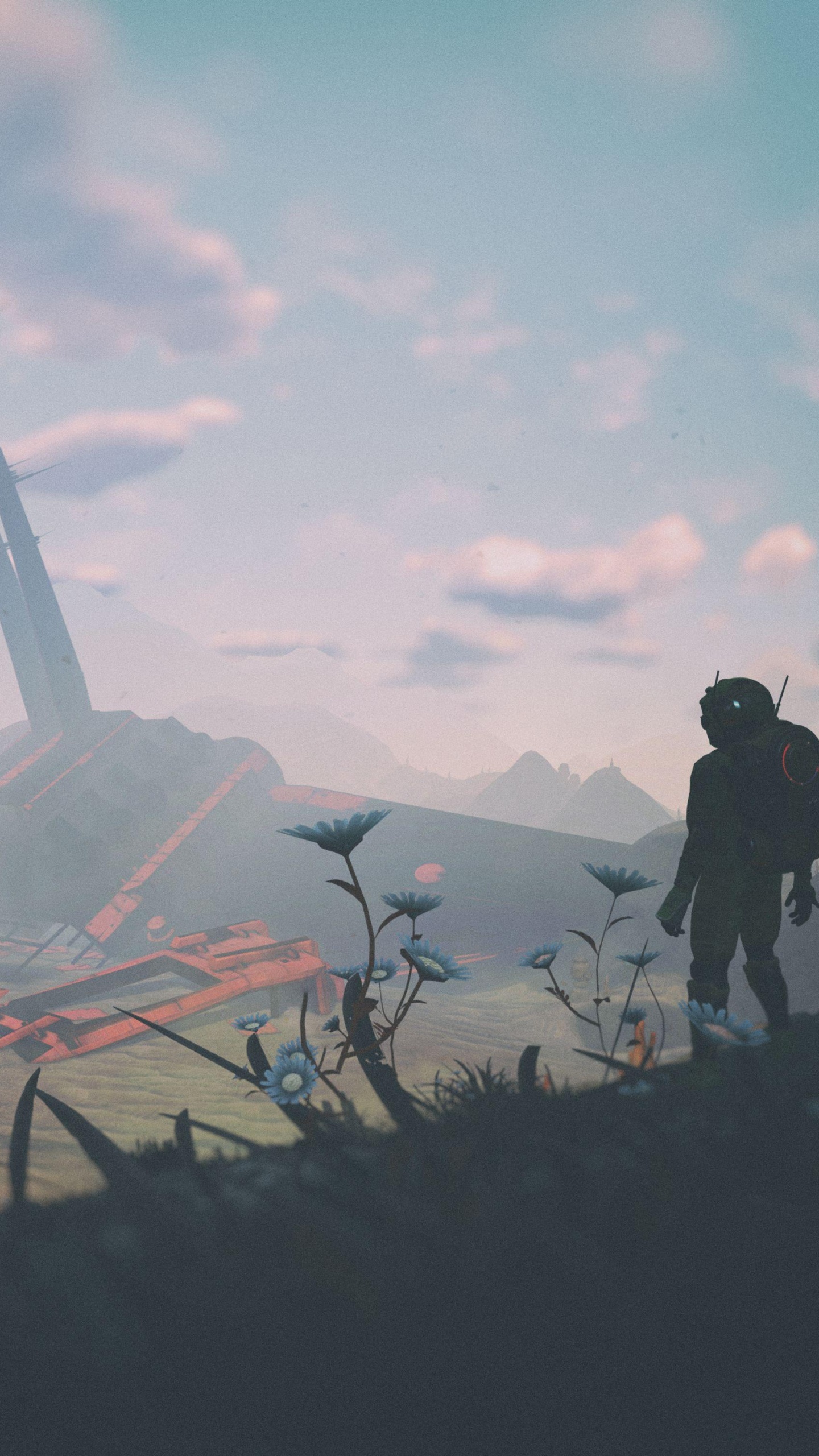 Обои цифровое искусство, арт, произведение искусства, артист, облако в разрешении 1440x2560