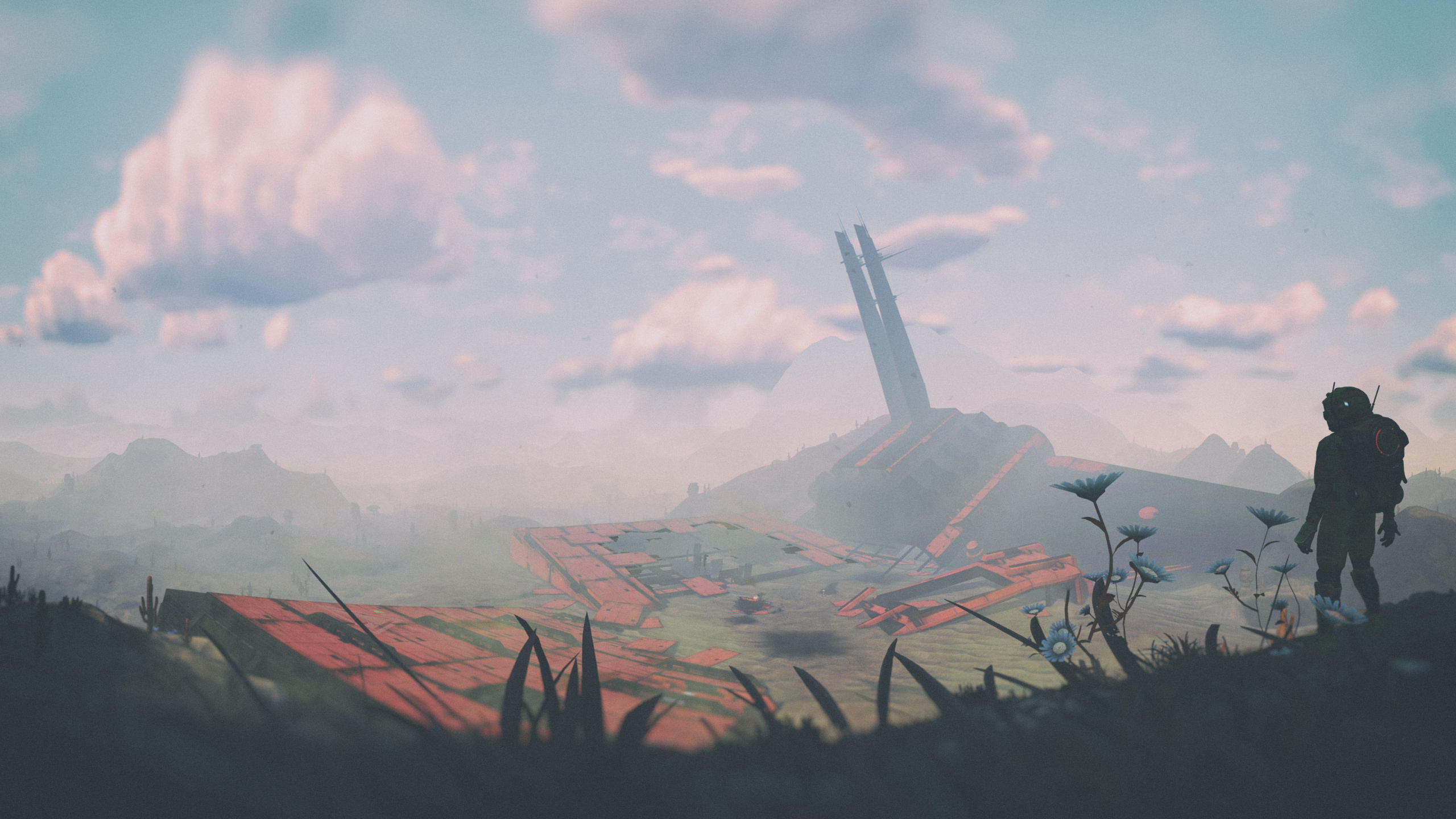 Обои цифровое искусство, арт, произведение искусства, артист, облако в разрешении 2560x1440