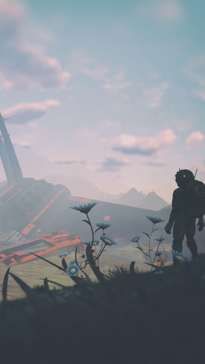 Обои цифровое искусство, арт, произведение искусства, артист, облако в разрешении 720x1280