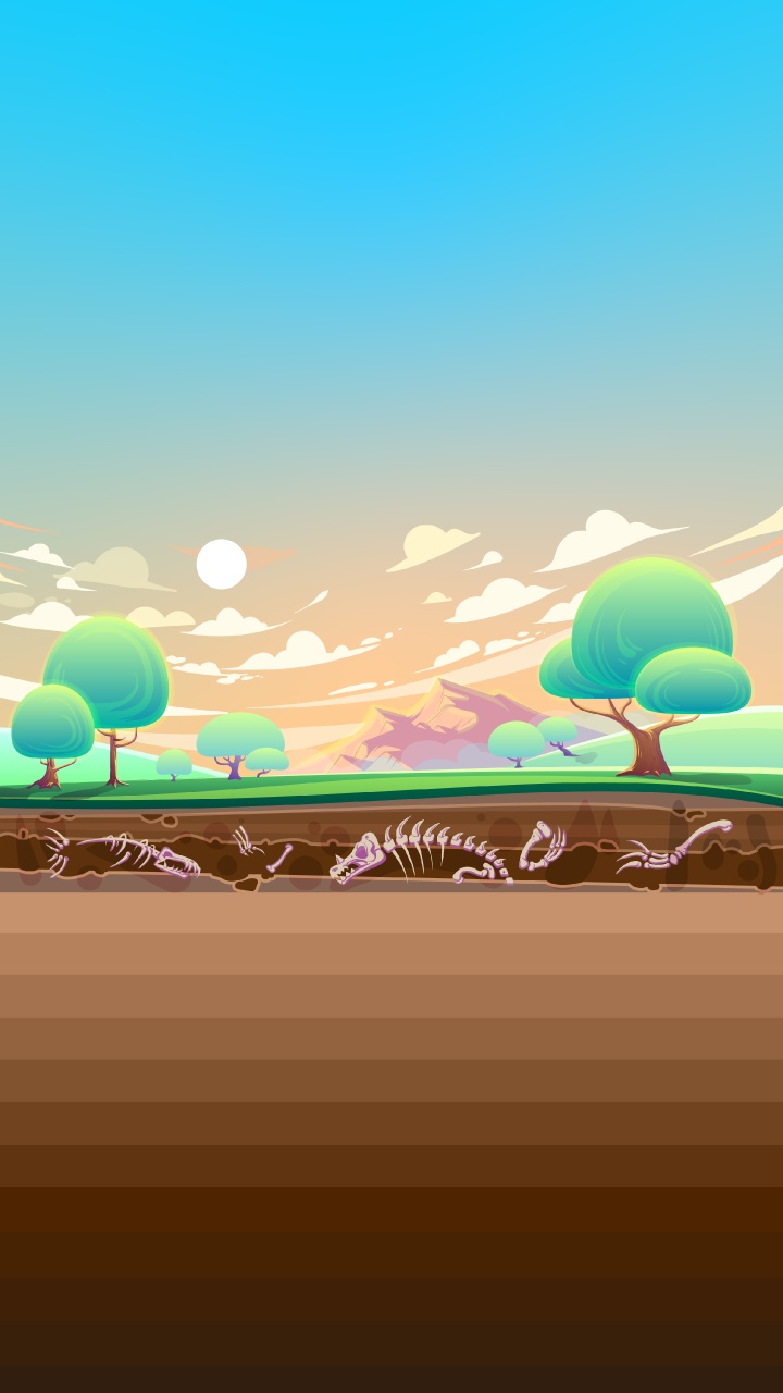 Обои графика, векторная графика, дизайн, иллюстрация, водоем в разрешении 720x1280