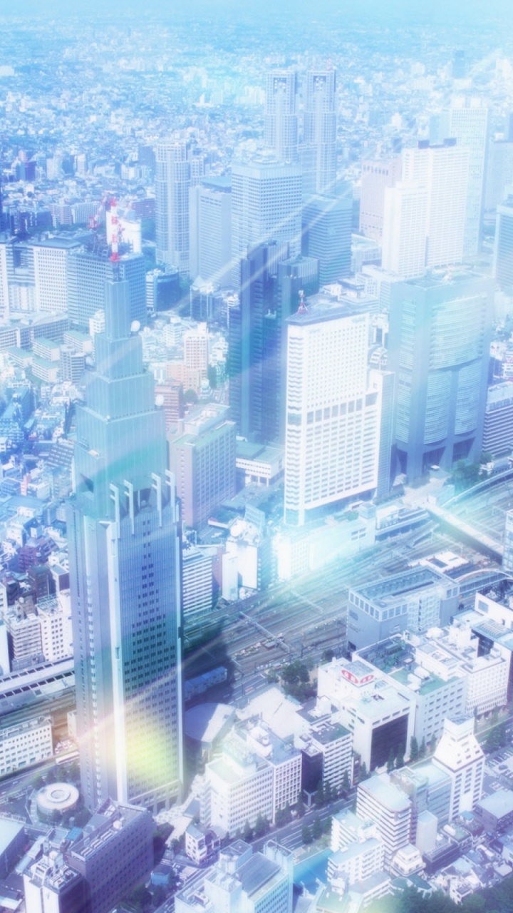 Обои город, городской пейзаж, метрополия, городской район, небоскреб в разрешении 720x1280