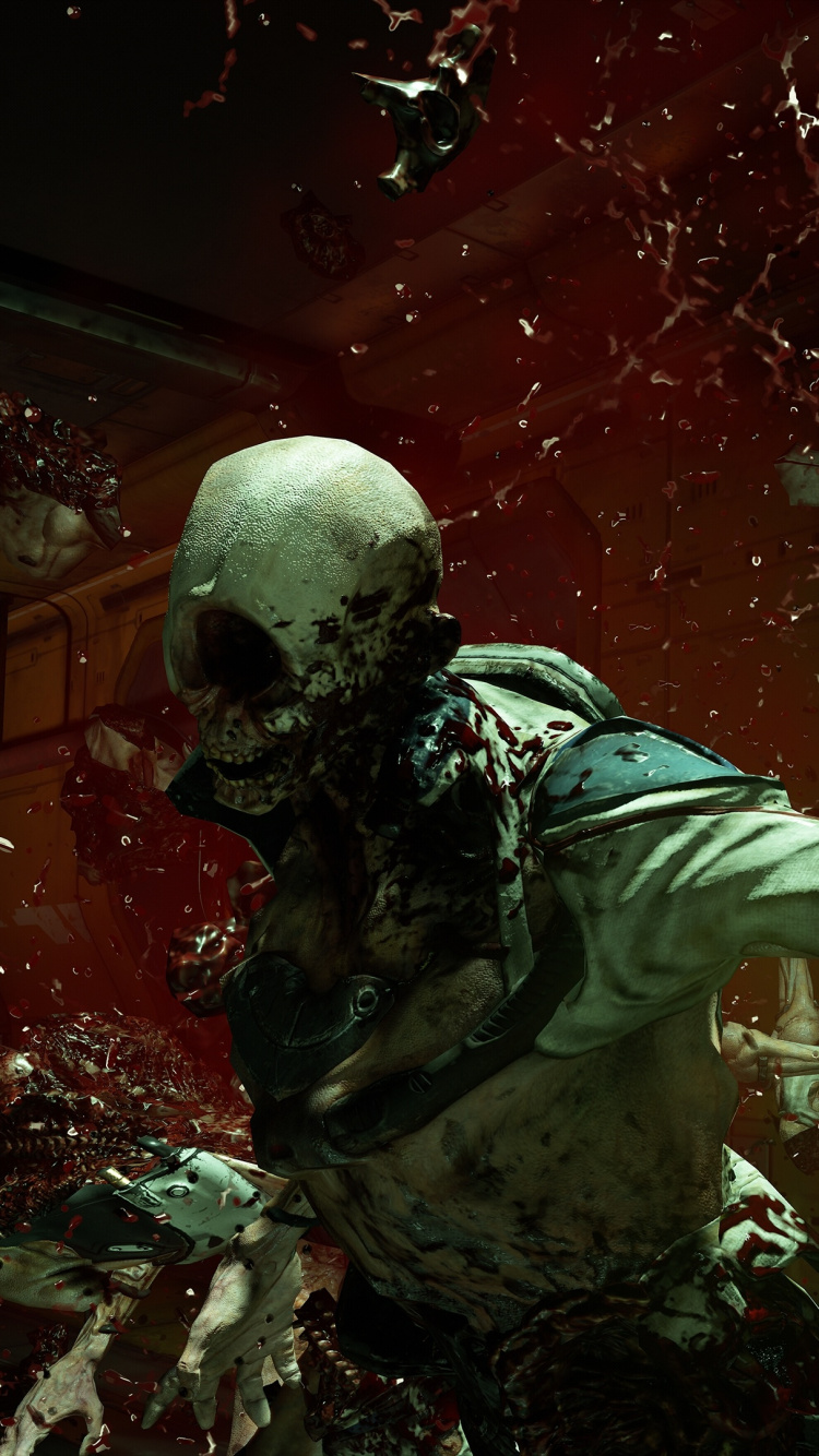 Обои видеоигра, темнота, космос, шутер от первого лица, Цифровой композитинг в разрешении 750x1334