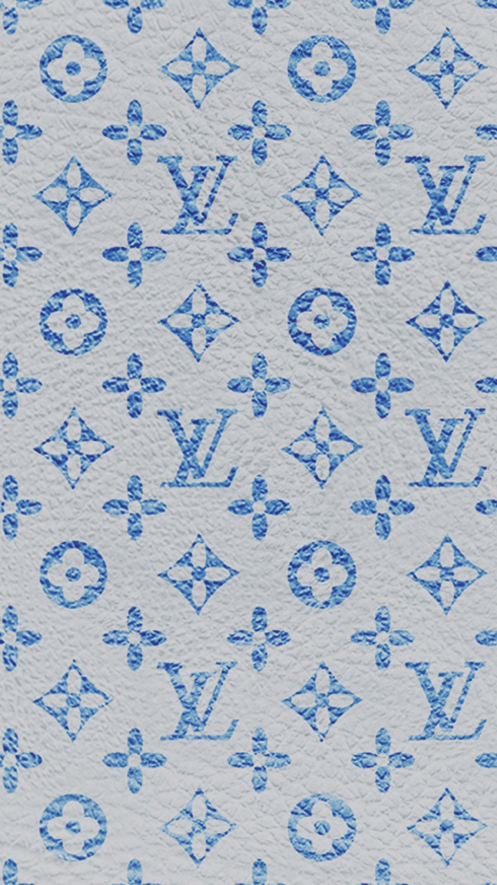 Обои Louis Vuitton, синий, узор, лазурный, ткань в разрешении 720x1280