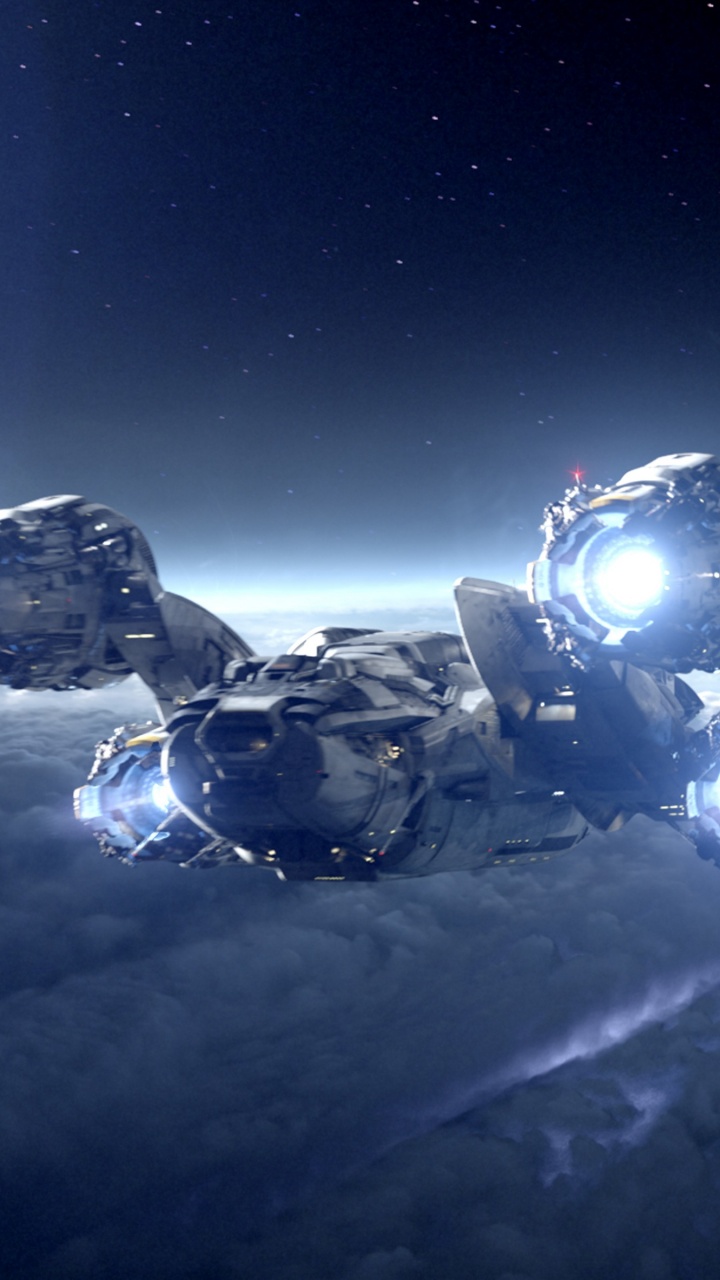 Обои космическое пространство, атмосфера, космос, земля, планета в разрешении 720x1280