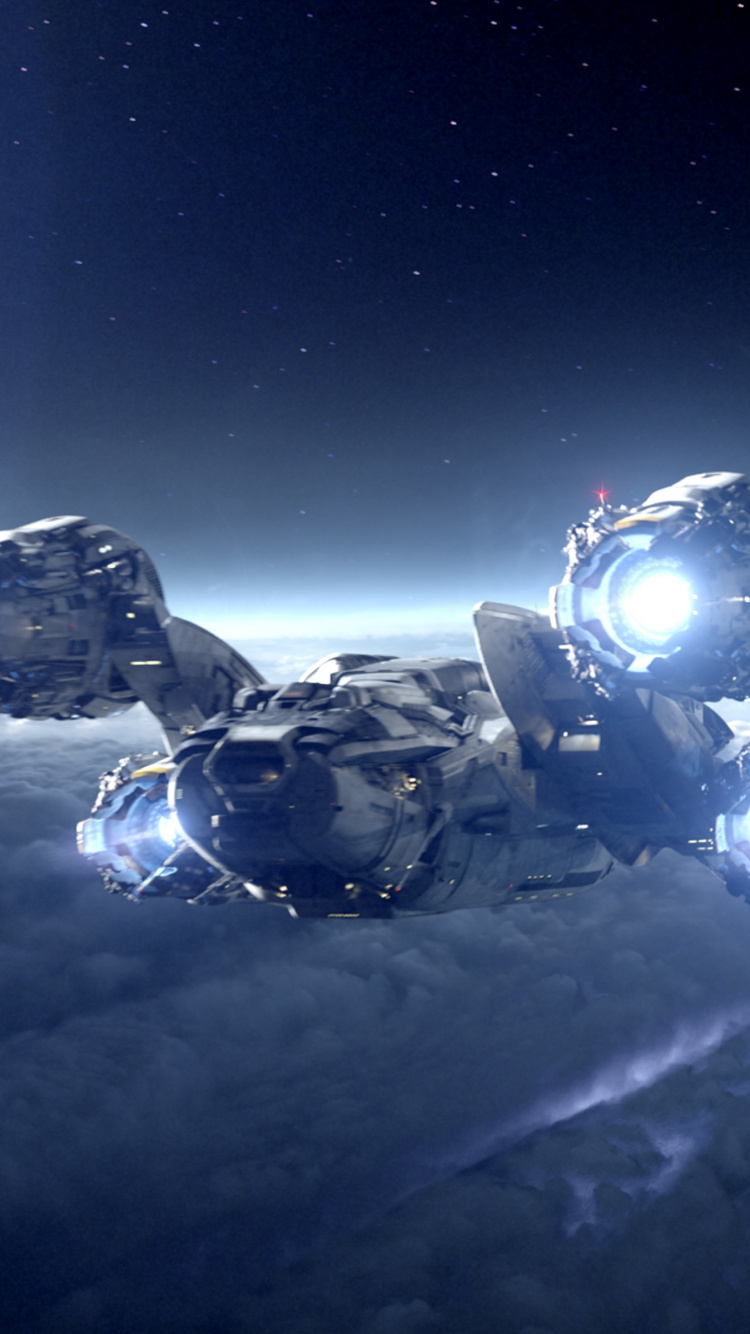 Обои космическое пространство, атмосфера, космос, земля, планета в разрешении 750x1334