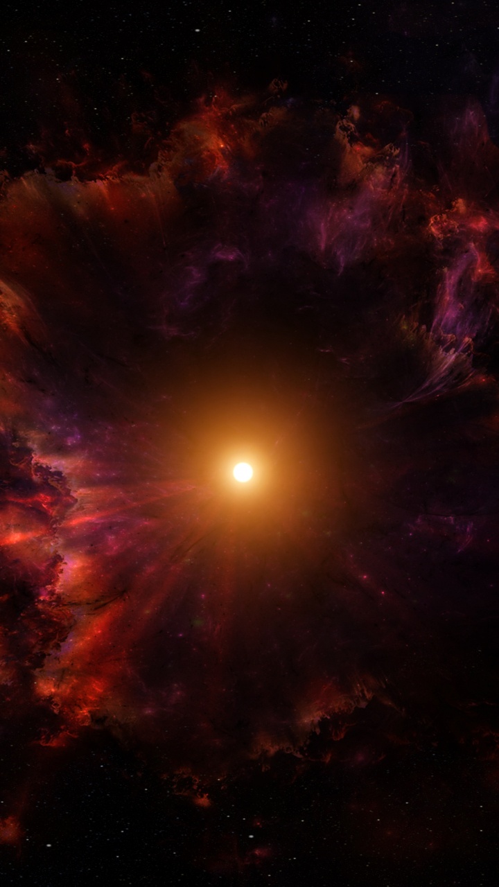 Обои космос, звезда, природа, космическое пространство, астрономический объект в разрешении 720x1280