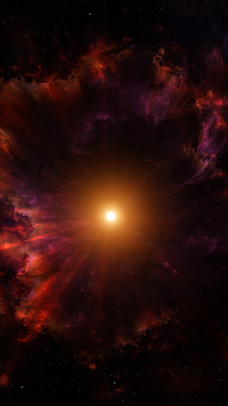 Обои космос, звезда, природа, космическое пространство, астрономический объект в разрешении 750x1334