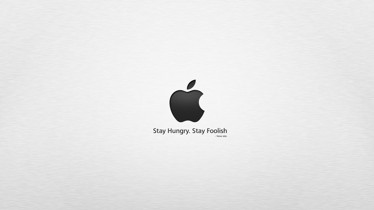 Обои Apple МасВоок Pro, лого, графика, марка, черный и белый в разрешении 1280x720