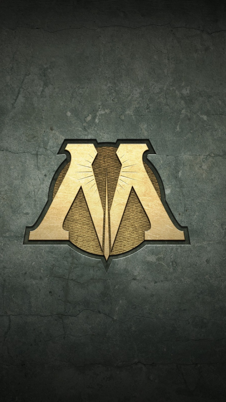 Обои темнота, лого, освещение, графика, Серия Гарри Поттер в разрешении 720x1280