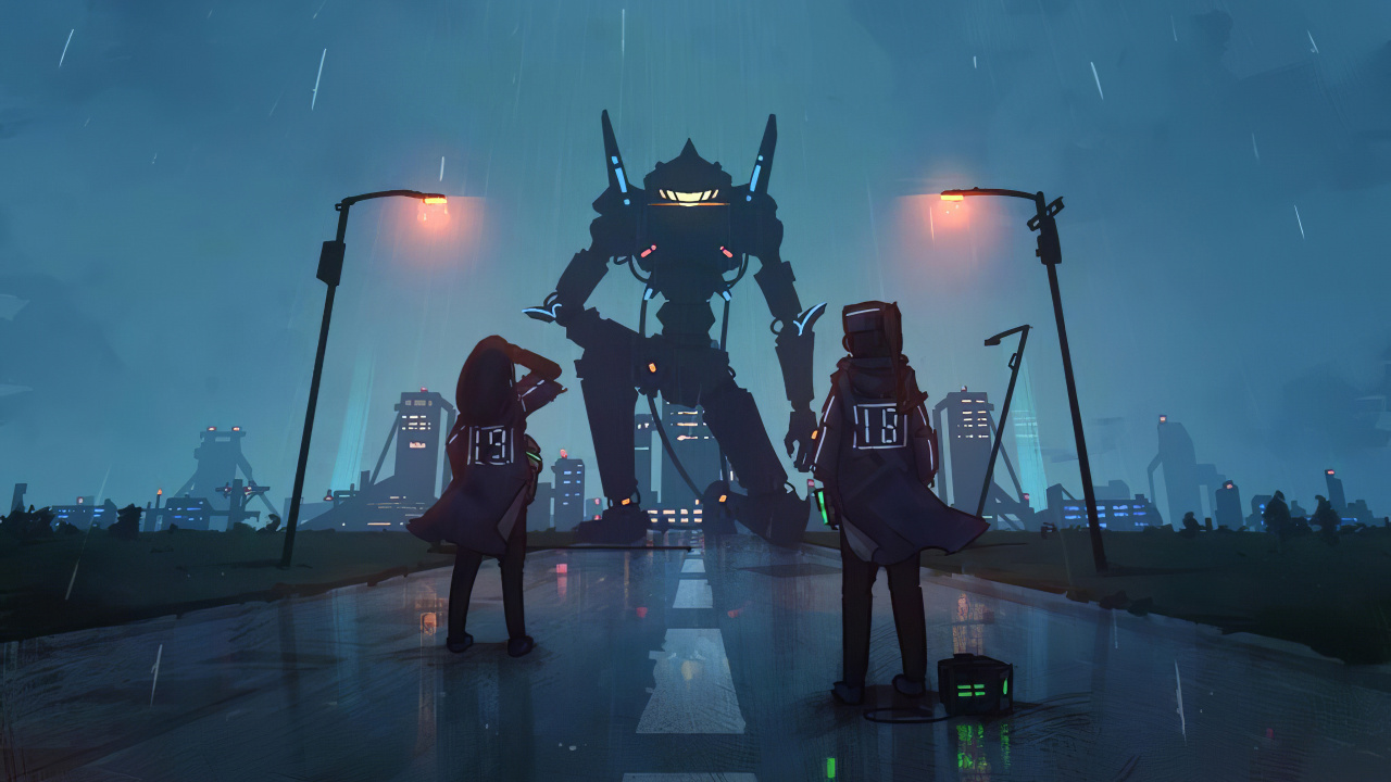 Обои атмосфера, уличный фонарь, развлечение, театральное искусство, сумрак в разрешении 1280x720