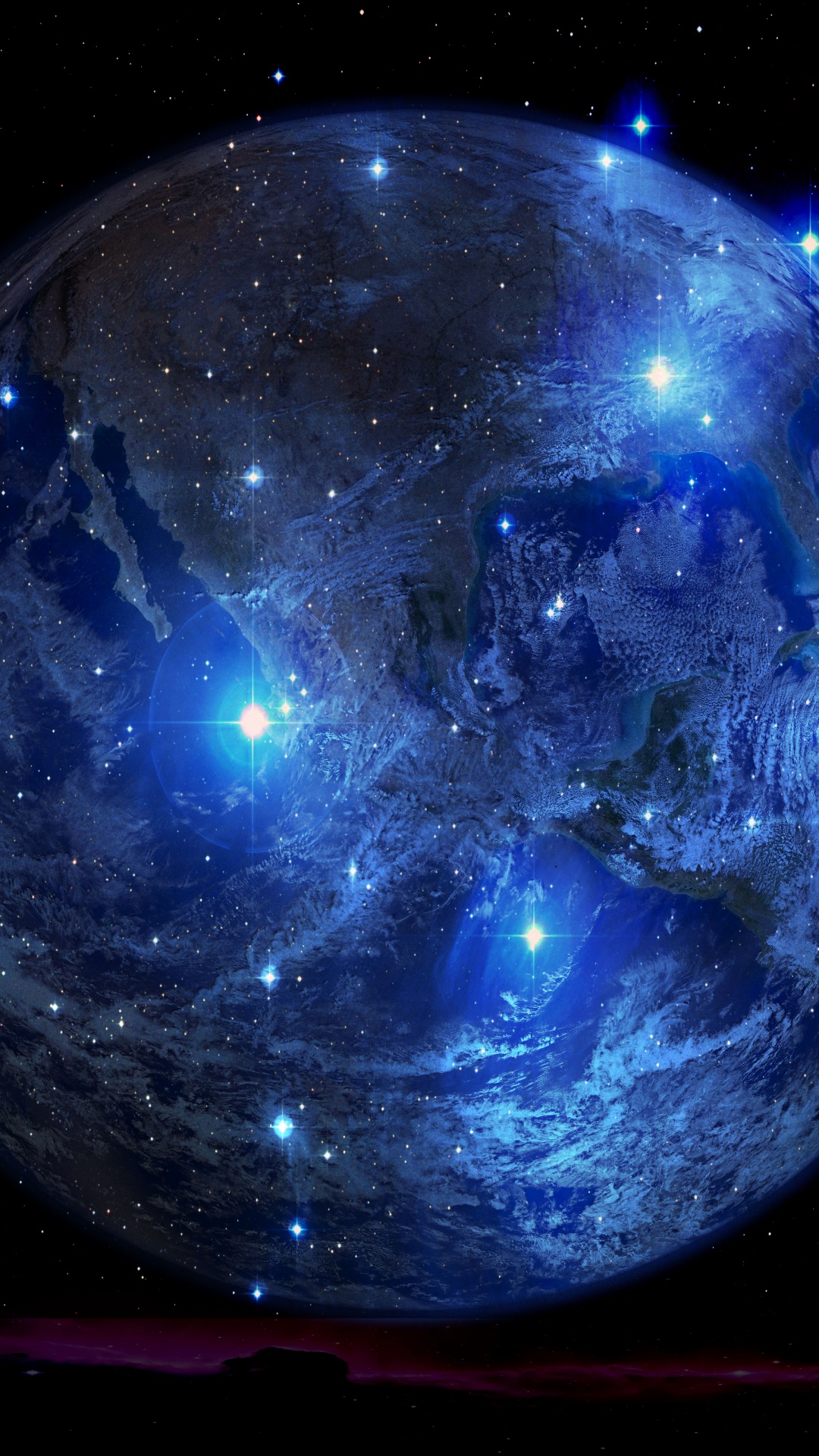 Обои планета земля, земля, планета, астрономический объект, космическое пространство в разрешении 1080x1920