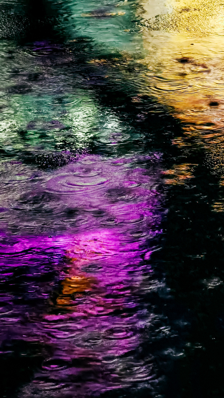 Обои отражение, гидроресурсы, математика, вода, пурпур в разрешении 750x1334