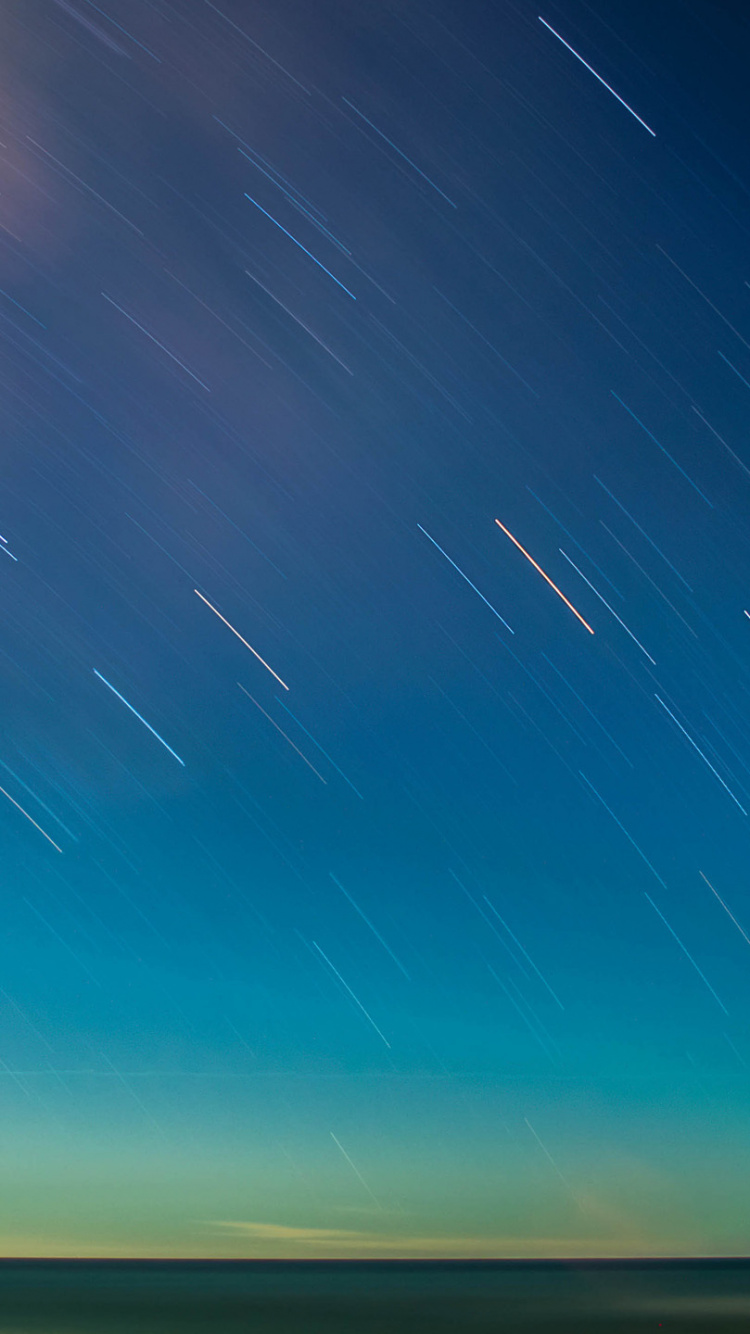 Обои синий, горизонт, облако, атмосфера, дневное время в разрешении 750x1334