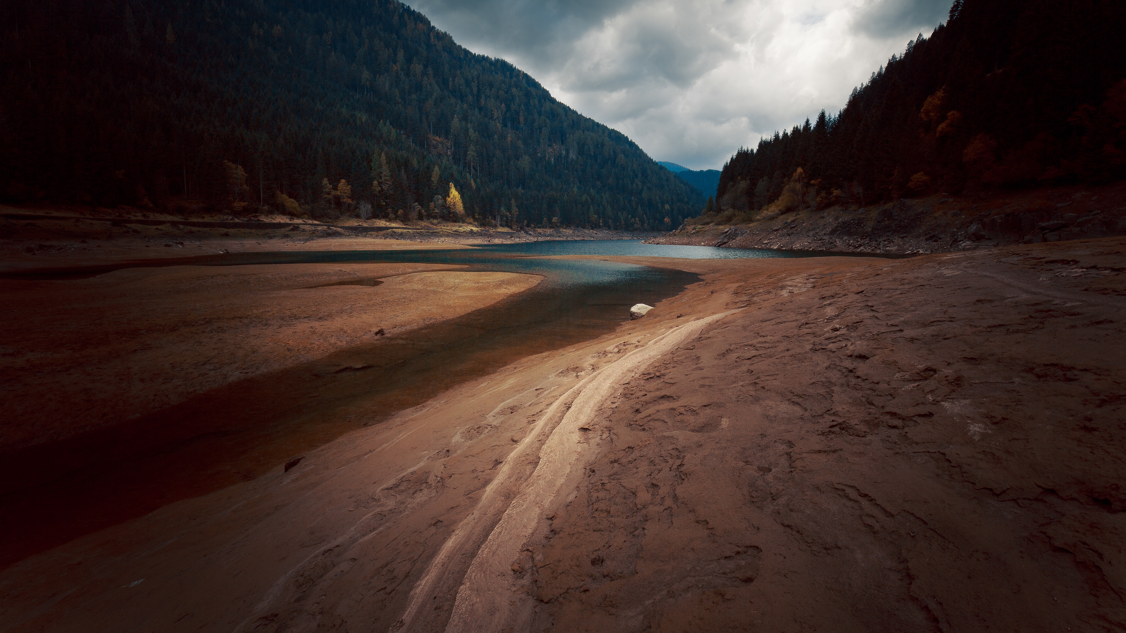 Обои природа, горный рельеф, гора, дорога, Долина в разрешении 3840x2160