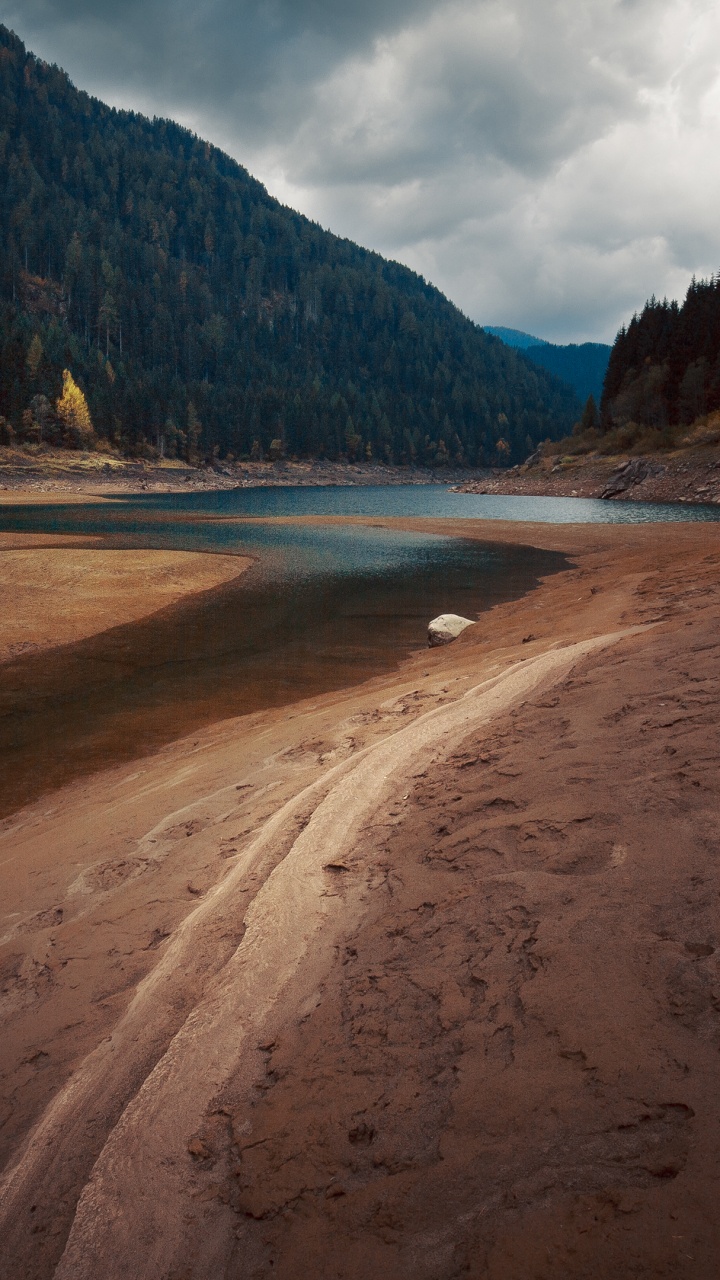 Обои природа, горный рельеф, гора, дорога, Долина в разрешении 720x1280