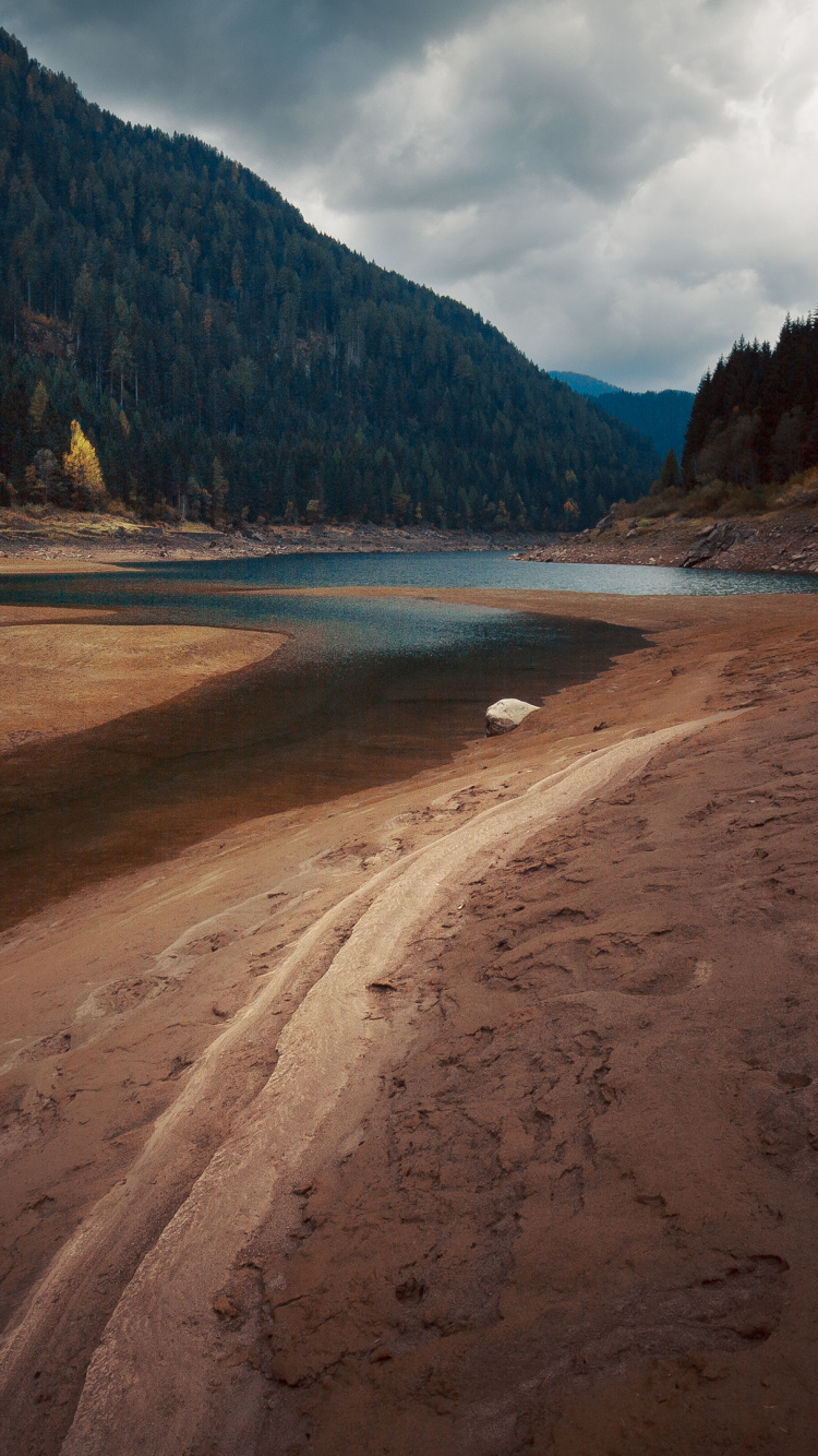 Обои природа, горный рельеф, гора, дорога, Долина в разрешении 750x1334