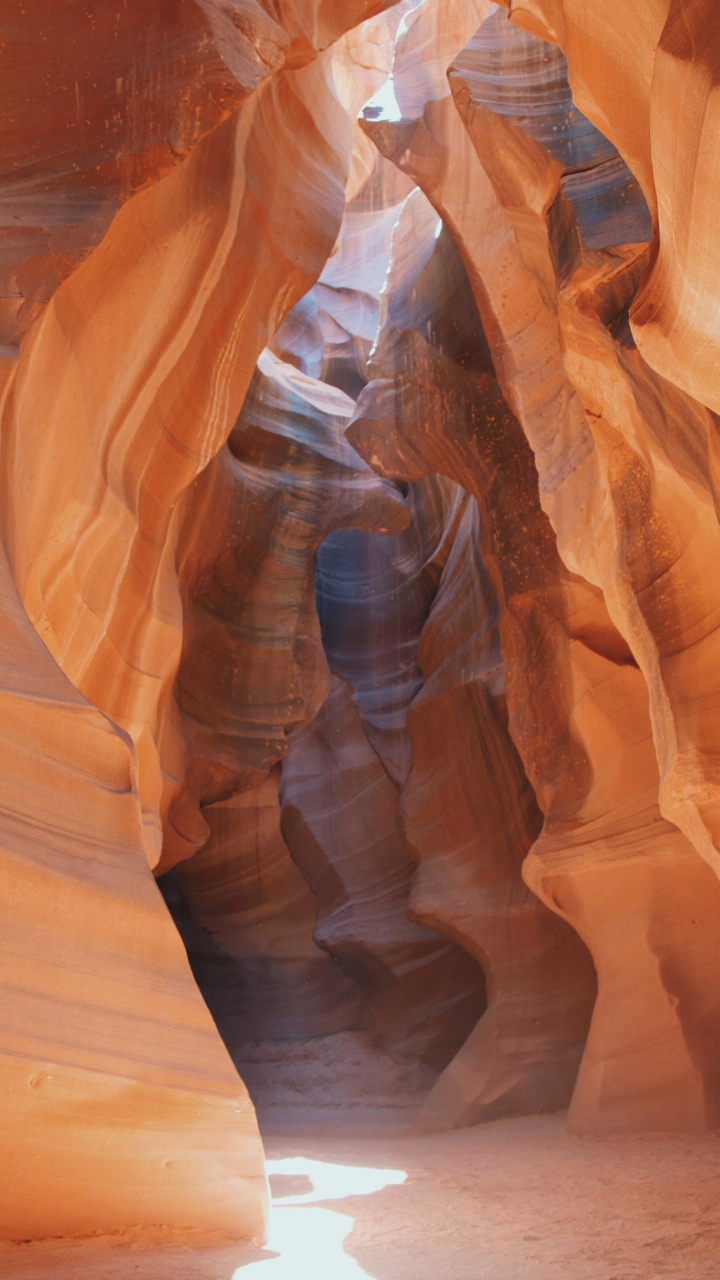 Обои каньон, формирование, геология, рок, свет в разрешении 720x1280