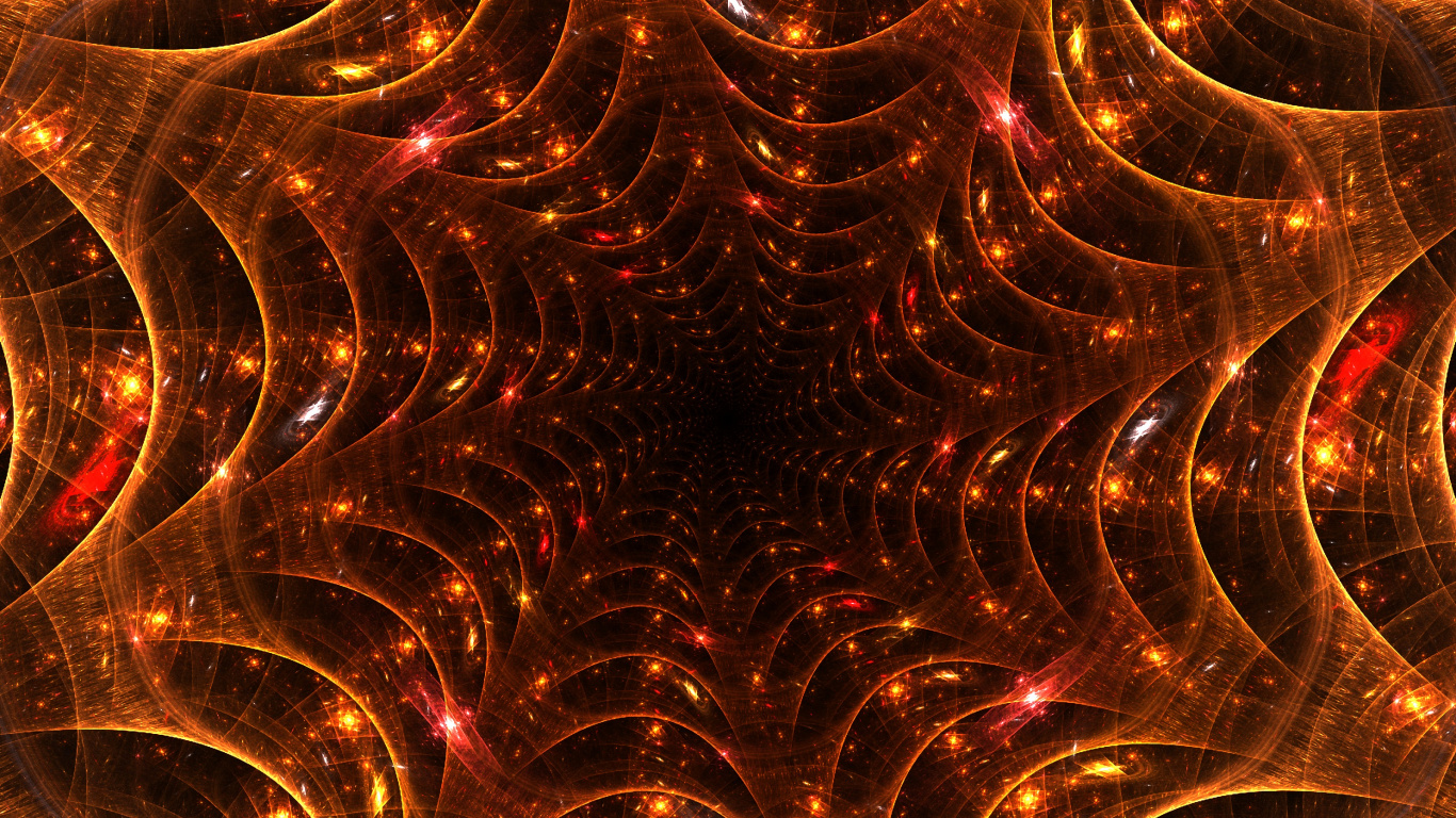 Обои фрактальное искусство, фрактал, свет, освещение, узор в разрешении 1366x768