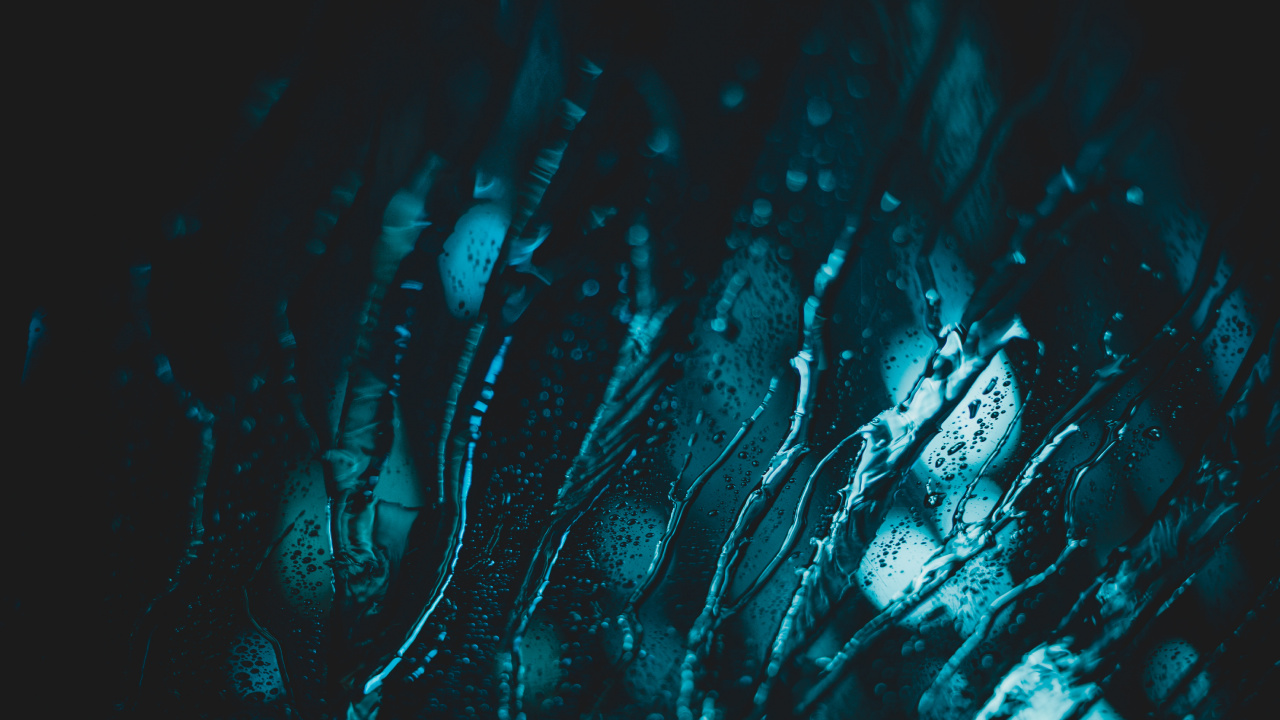 Обои синий, вода, черный, зеленый, бирюза в разрешении 1280x720