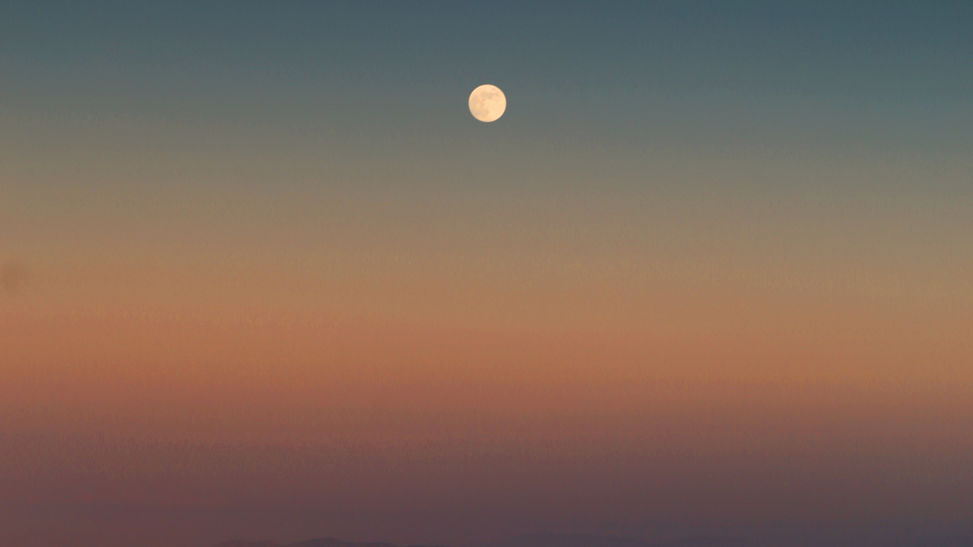 Обои ночное небо, горизонт, атмосфера, луна, дневное время в разрешении 1920x1080