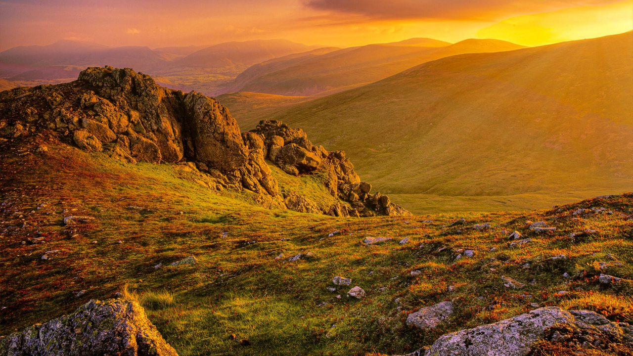 Обои горный рельеф, природа, нагорье, холм, Упал в разрешении 1280x720