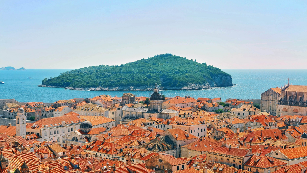 Обои Дубровника Старый город, Дубровник, раскол, город, городок в разрешении 1280x720