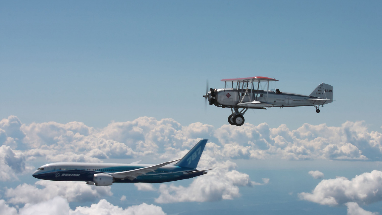 Обои самолет, полет, самолеты, Модель Боинга 40, Боинг в разрешении 1280x720