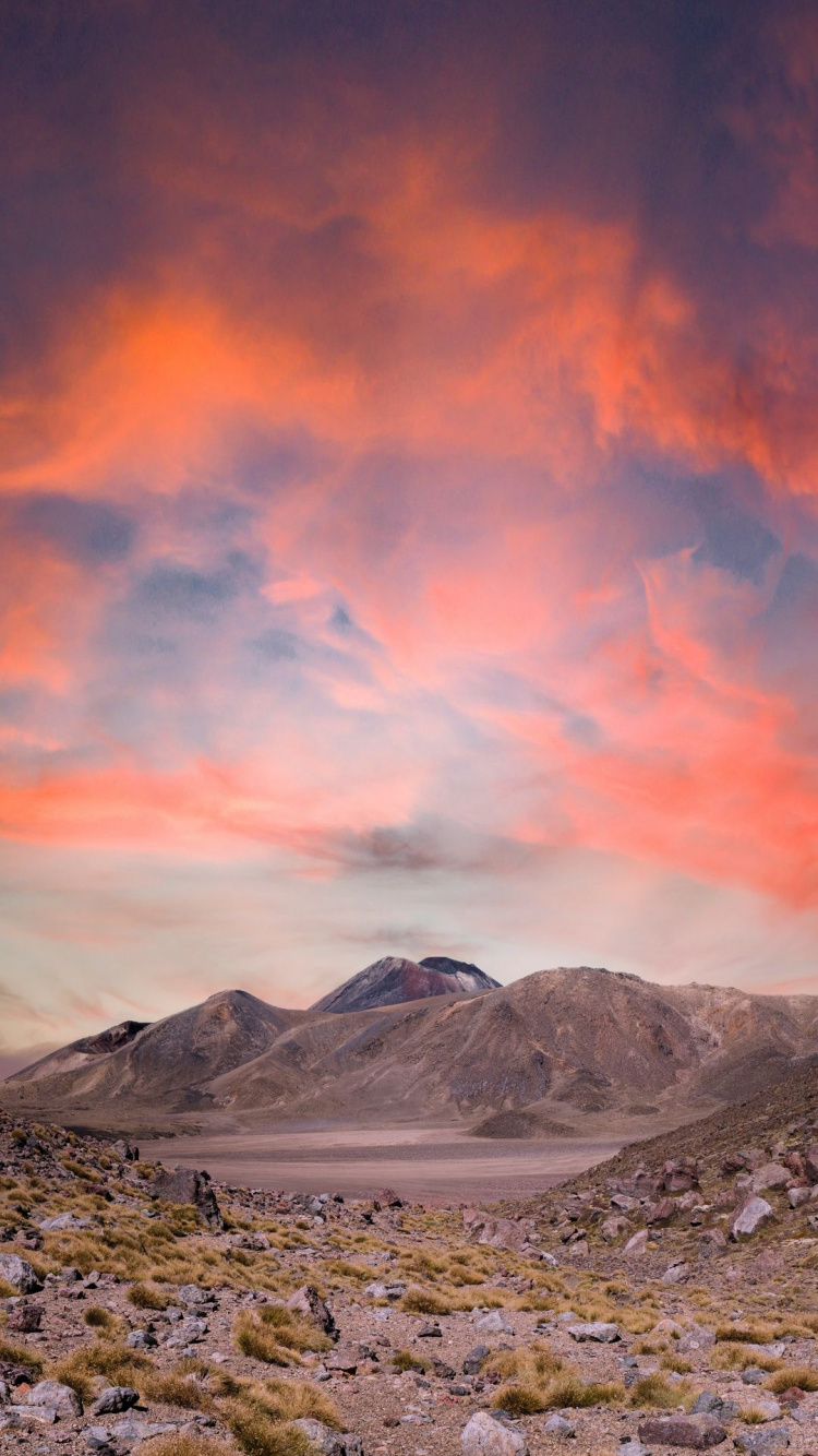 Обои облако, вулкан, Мордор, гора, природа в разрешении 750x1334