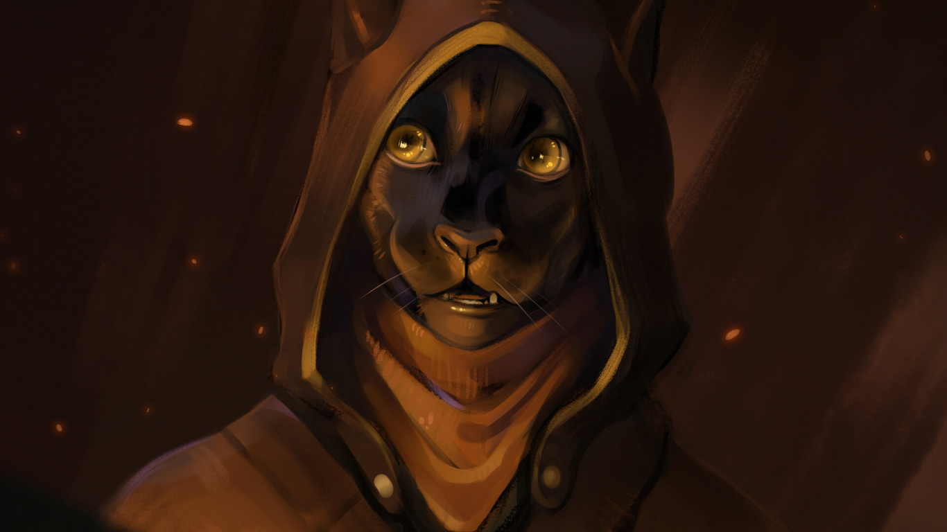 Обои бакенбарды, Старший Свитки Онлайн, визуальное искусство, фикция, темнота в разрешении 1366x768