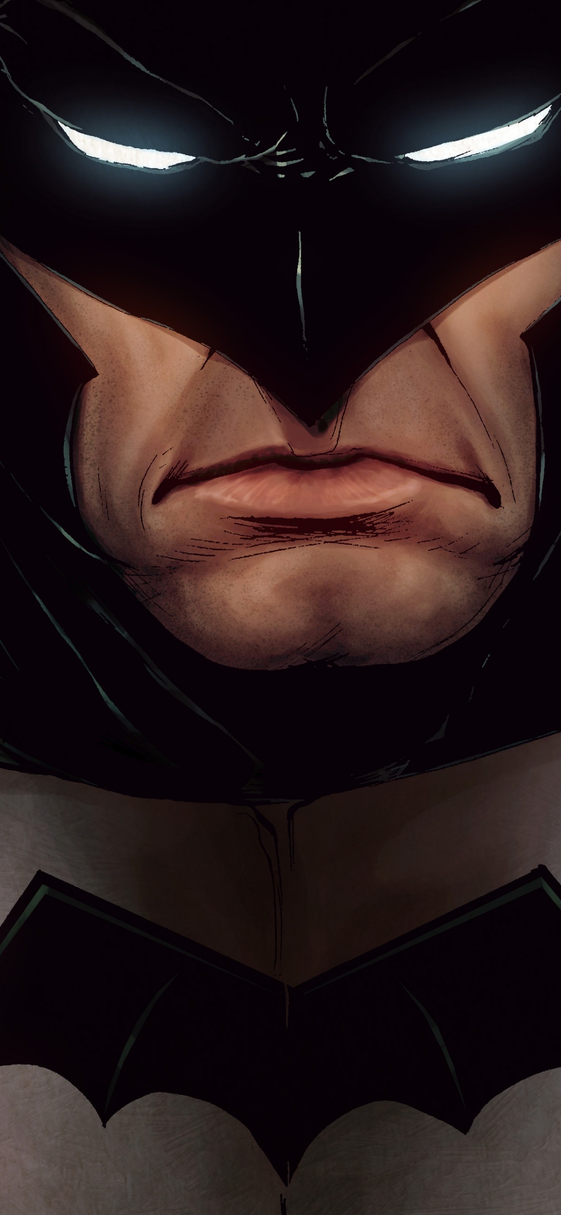 Обои Бэтмен, Супермен, произведение искусства, арт, супергерой в разрешении 1125x2436