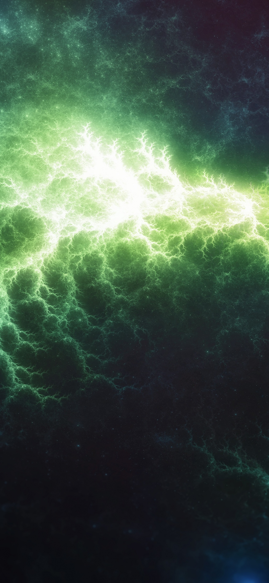 Обои молния, атмосфера, природа, облако, темнота в разрешении 1125x2436