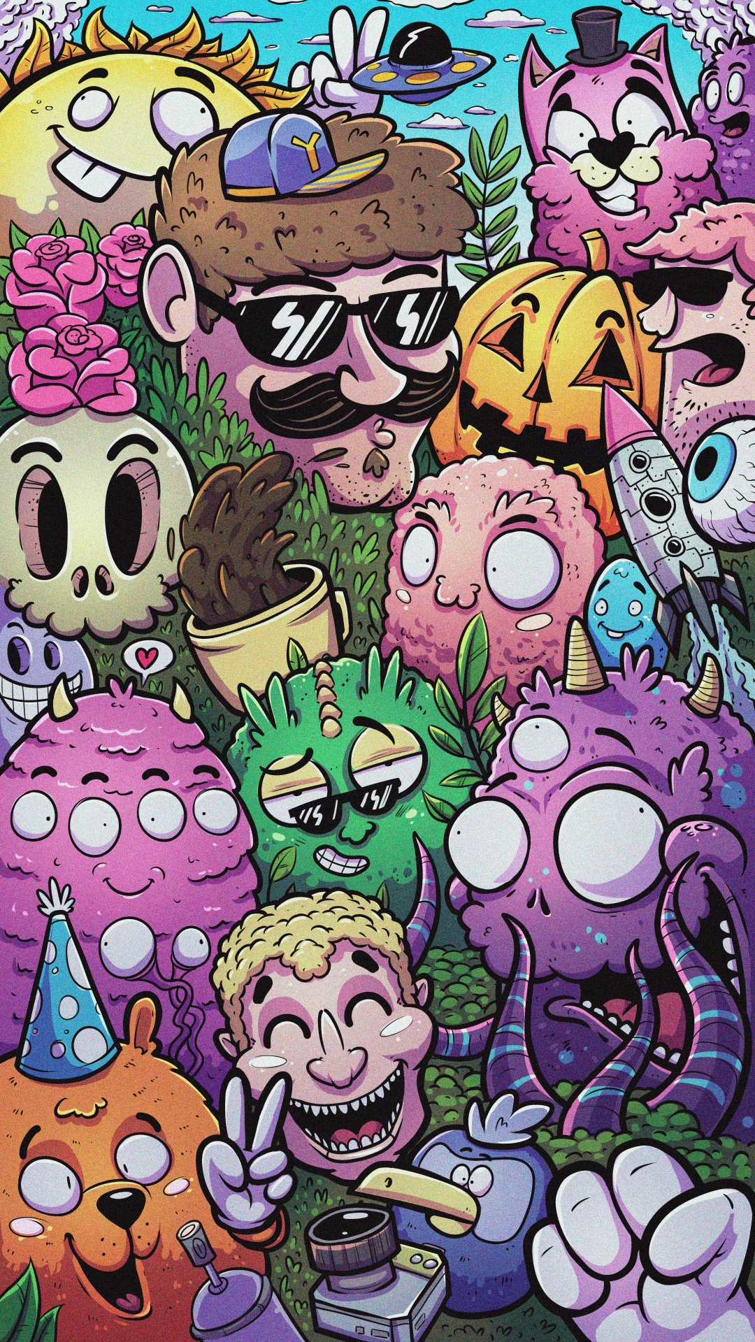 Обои постер, арт, иллюстрация, Создайте, розовый в разрешении 1080x1920