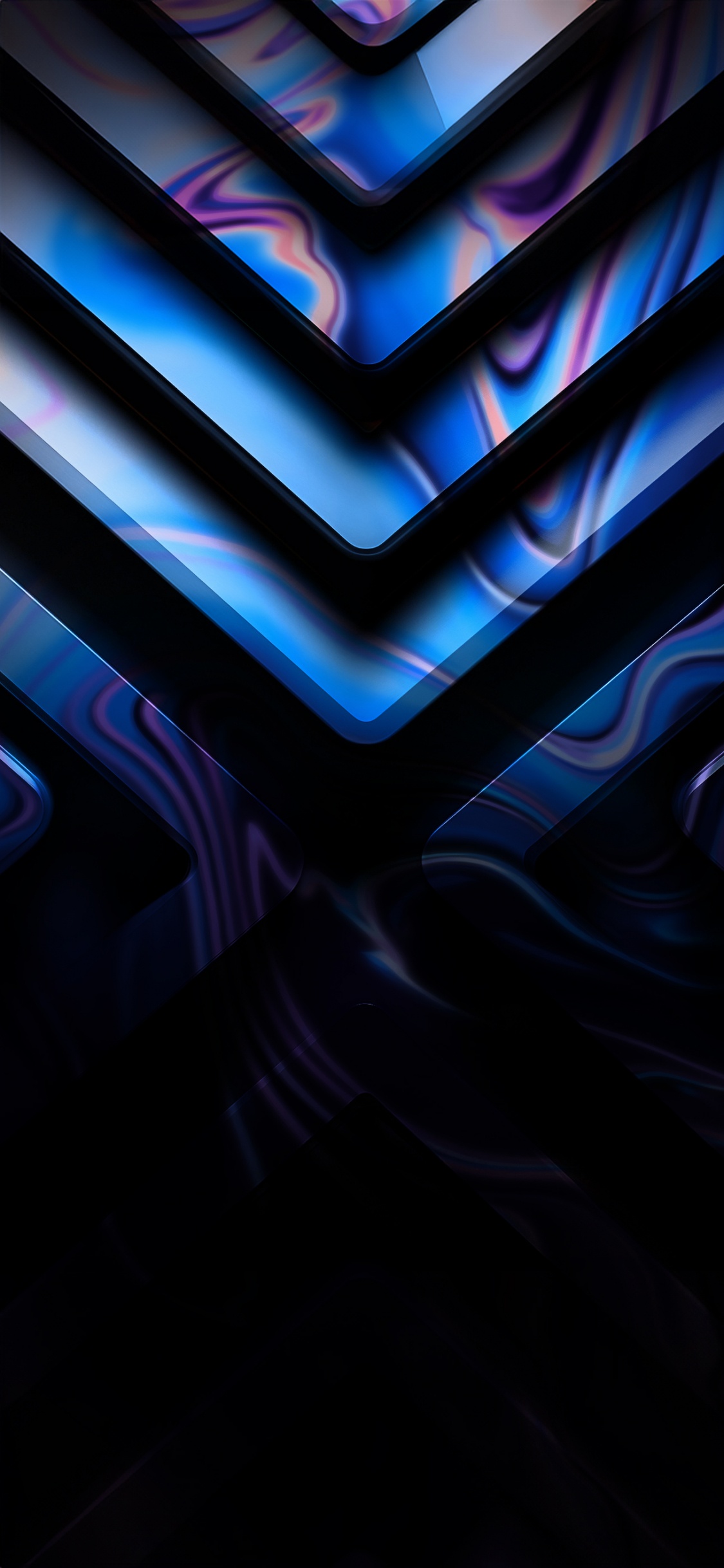 Обои арт, вода, автомобильное освещение, капюшон, пурпур в разрешении 1125x2436