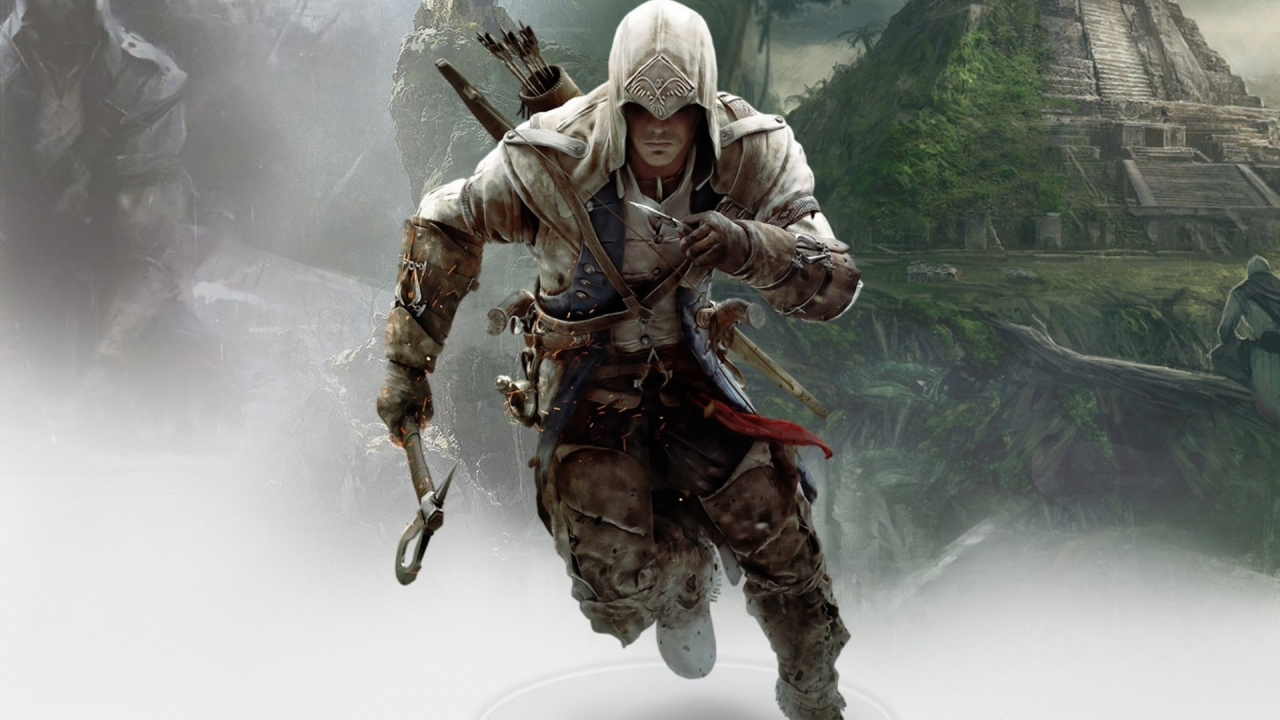 Обои Assassins Creed III, Коннор кенуэй, солдат, фигурка, пехота в разрешении 1280x720