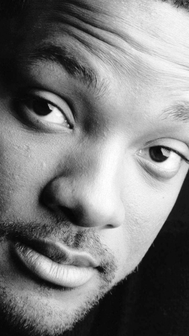 Обои Уилл Смит, лицо, черный, нос, портрет в разрешении 750x1334