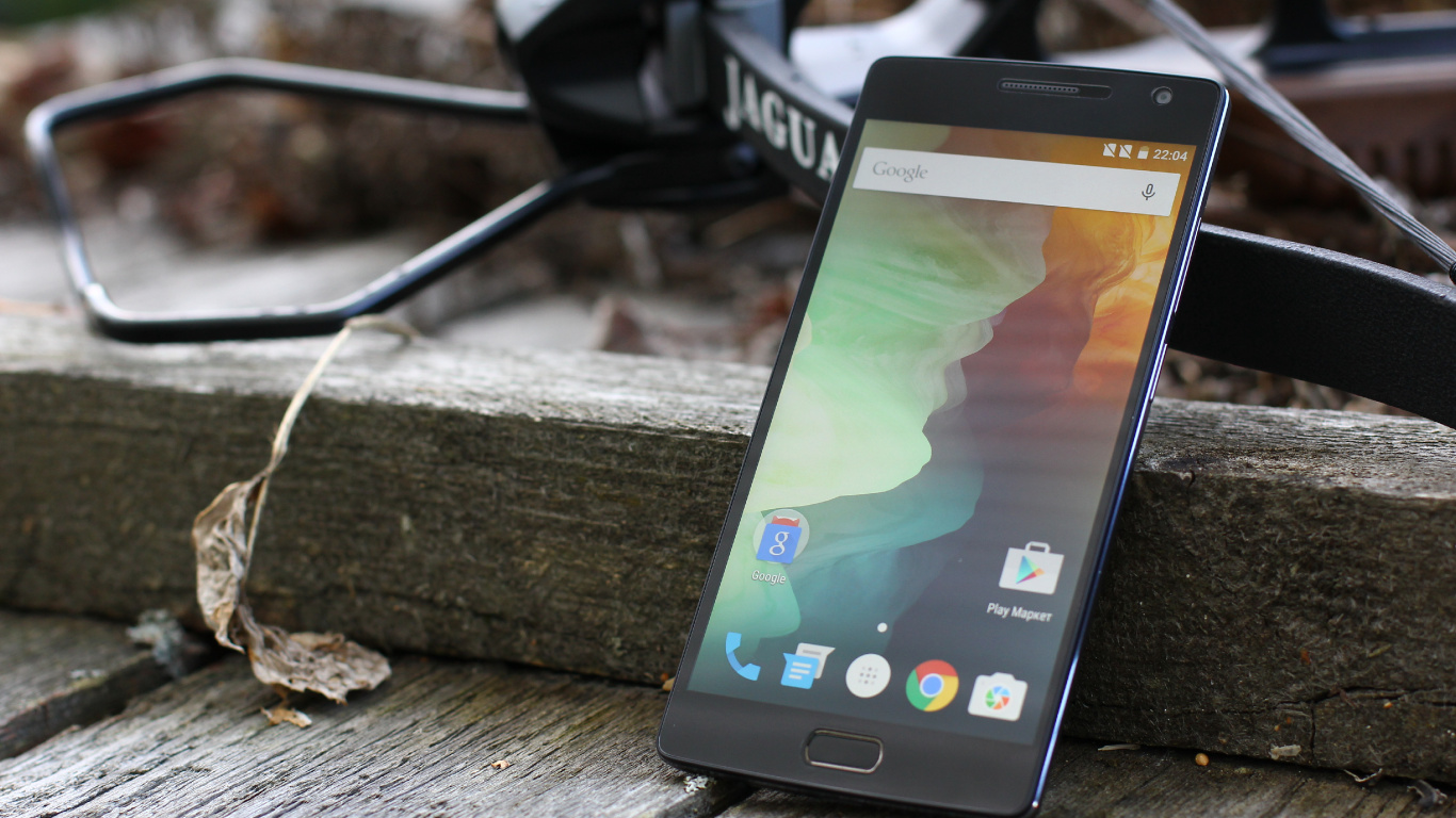 Обои OnePlus One, смартфон, андроид, гаджет, коммуникационное устройство в разрешении 1366x768