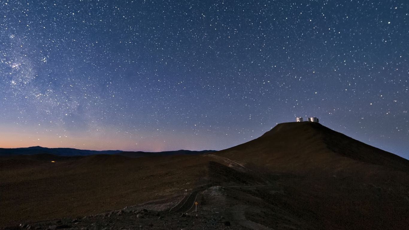 Обои звезда, ночь, астрономический объект, пейзаж, Астрономия в разрешении 1366x768
