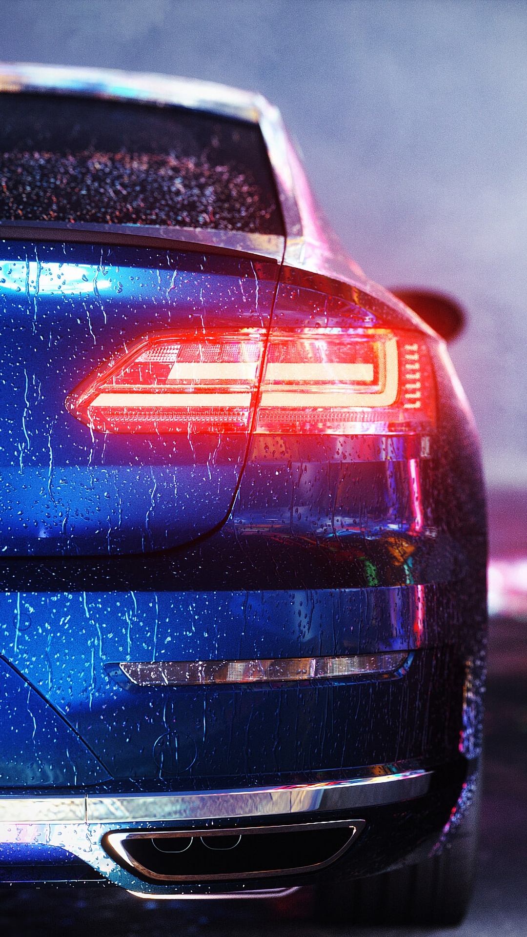 Обои спорткар, автомобильное освещение, автомобильный экстерьер, представительский автомобиль, автомобиль концепции в разрешении 1080x1920