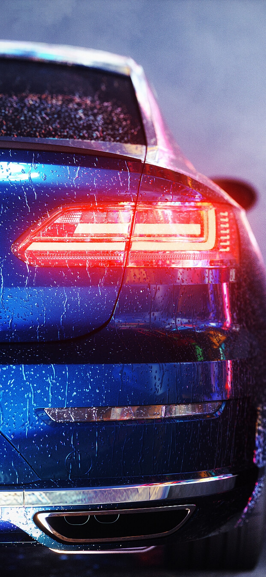 Обои спорткар, автомобильное освещение, автомобильный экстерьер, представительский автомобиль, автомобиль концепции в разрешении 1125x2436