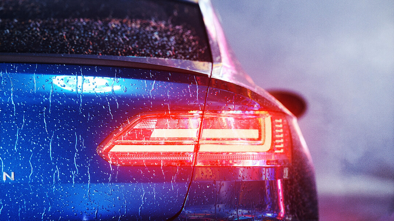 Обои спорткар, автомобильное освещение, автомобильный экстерьер, представительский автомобиль, автомобиль концепции в разрешении 1280x720