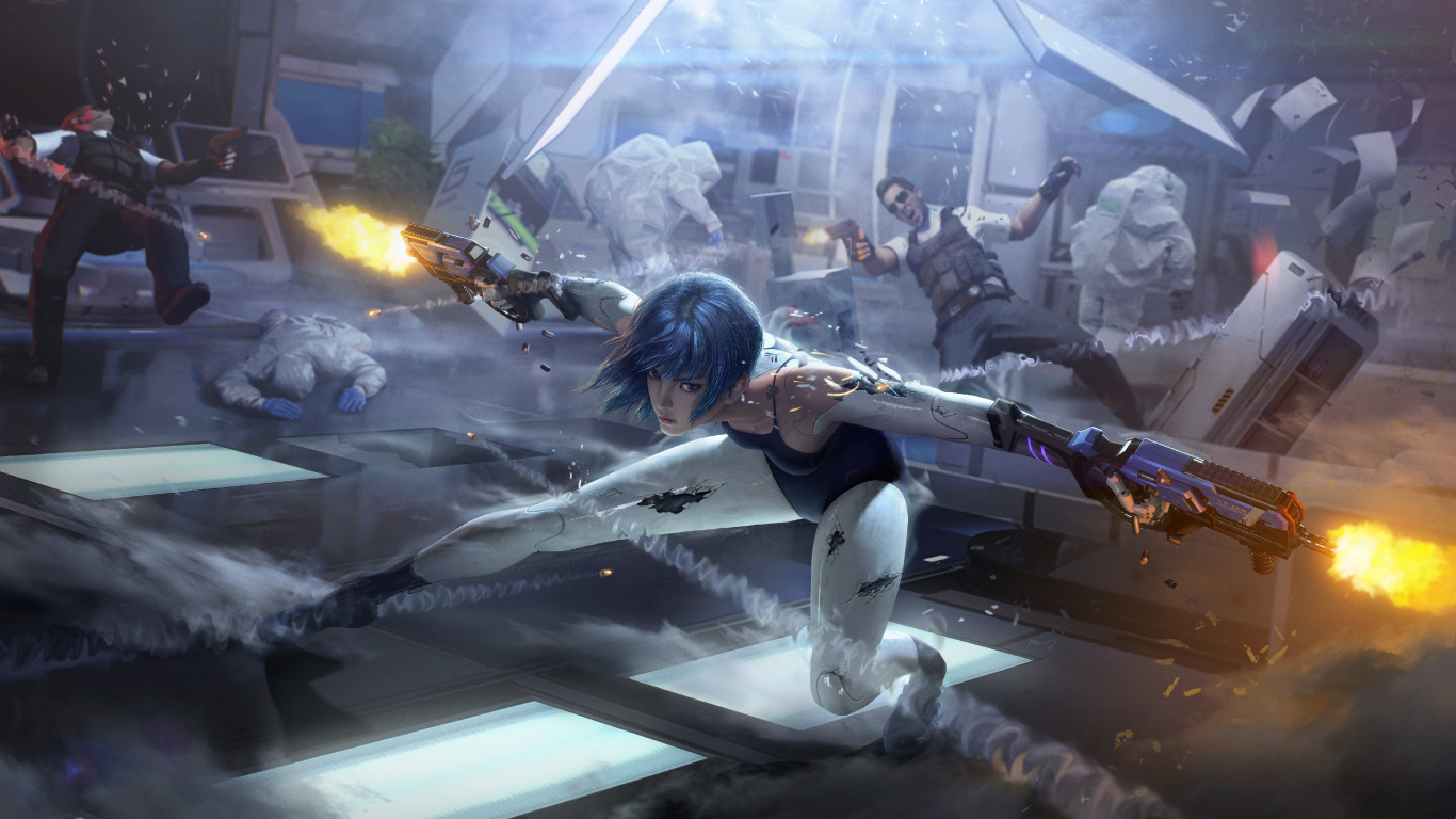 Обои Кибер-Охотник, компьютерная игра, игры, стратегии видео игры, фильм в разрешении 1366x768