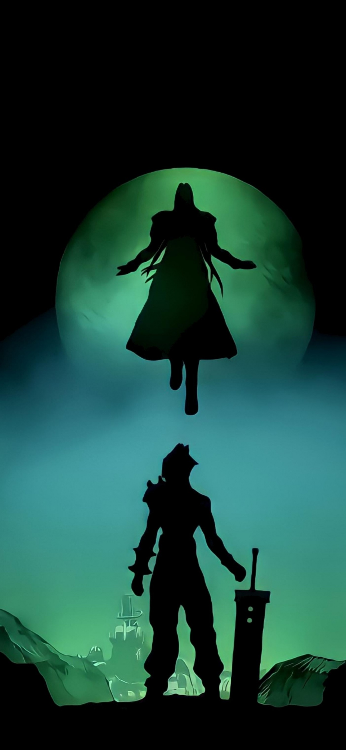 Обои арт, лунный свет, свет, мир, луна в разрешении 1125x2436