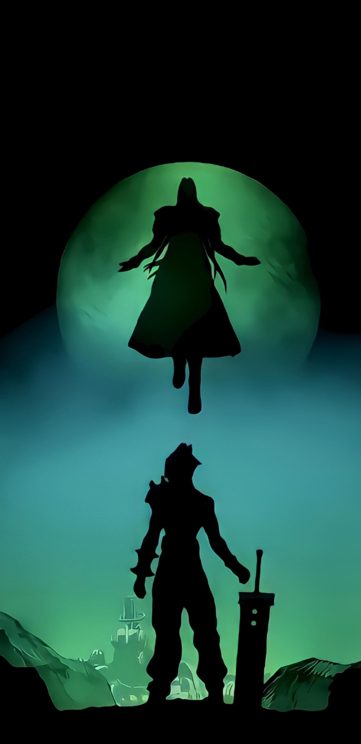 Обои арт, лунный свет, свет, мир, луна в разрешении 1440x2960