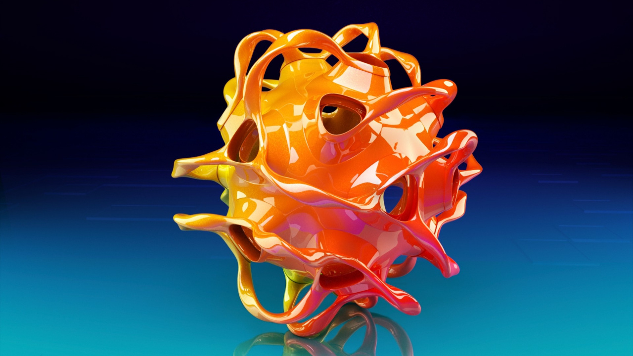 Обои Апельсин, желтый, оранжевый, лепесток, крупный план в разрешении 1280x720