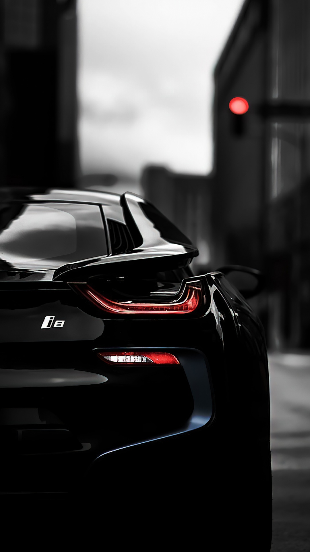 Обои отражение, легковые автомобили, спорткар, суперкар, автомобильное освещение в разрешении 1080x1920