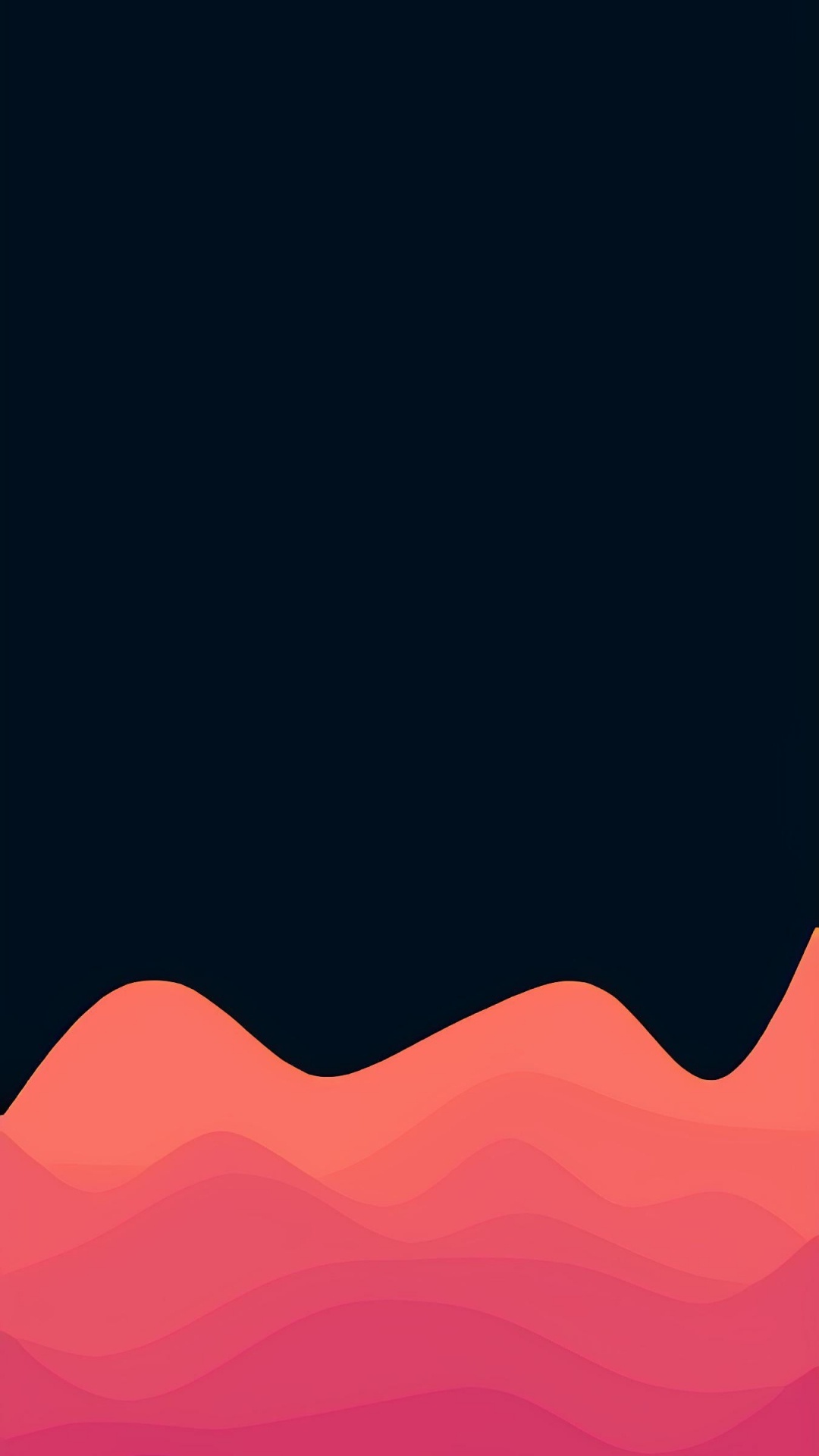 Обои iOS 15, облако, гора, лазурный, Оранжевый цвет в разрешении 1080x1920